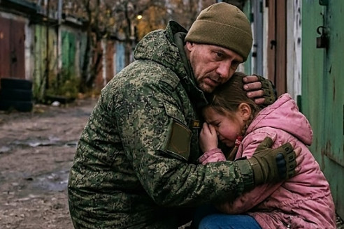 Солдат вернулся после полугода службы и не нашёл дочь дома, а когда увидел черные мусорные пакеты с её вещами, то понял, что задумала жена