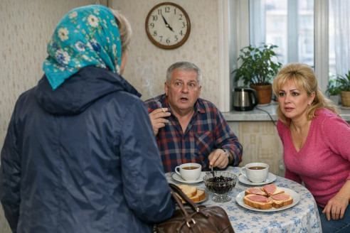 «Ты чего так рано вернулась?» — спросил Борис. Вера молча посмотрела на накрытый стол