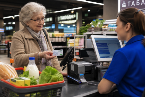 Продуктовые карточки для пенсионеров в 2026 году: как получить и на что потратить