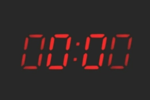 Значение часов на часах 00:00