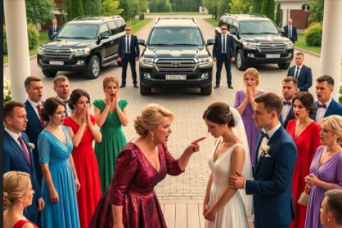 «С такой оборванкой стыдно людям в глаза смотреть!» — кричала свекровь на свадьбе, пока не увидела, кто вышел из черного кортежа