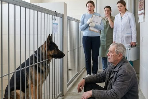 Немецкую овчарку в последнем боксе районного приюта должны были усыпить