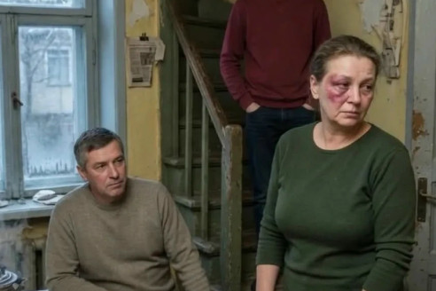 Вчера ночью мой сын ударил меня, а я не заплакала.