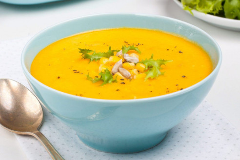 Новый рецепт куриного супа с шампиньонами и сыром