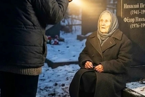 Охранница кладбища каждую ночь видела на мониторе силуэт старухи у могилы, но когда она подошла вплотную и включила фонарь, то едва не лишилась чувств от увиденного.