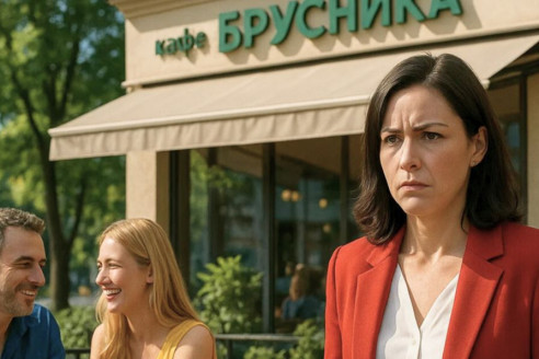 Торопясь на совещание, Алина заметила мужа возле кафе, хотя он говорил, что дома. Она решила проследить за ним