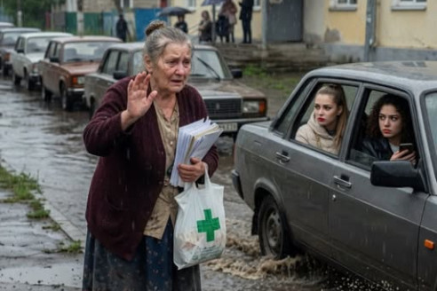 Моя дочь увидела меня промокшей под дождем и сказала: «Садись на маршрутку»