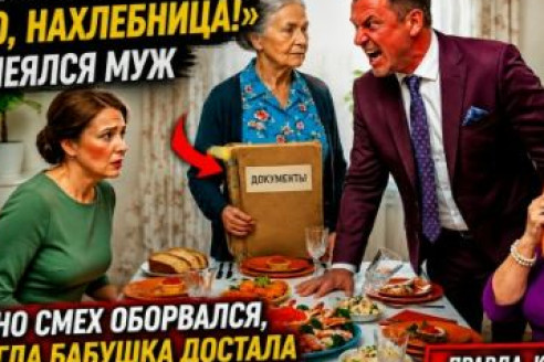 «Положи этот кусок обратно, нахлебница!» — смеялся муж. Но смех оборвался, когда бабушка достала старую папку