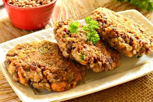 Котлеты из гречки с сыром