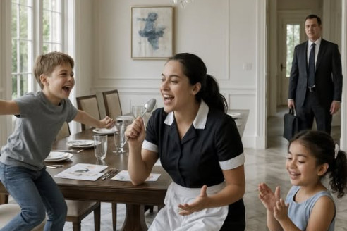 Der reiche Vater kam früher aus der Geschäftsreise zurück – was er sah, brachte ihn zum Weinen…