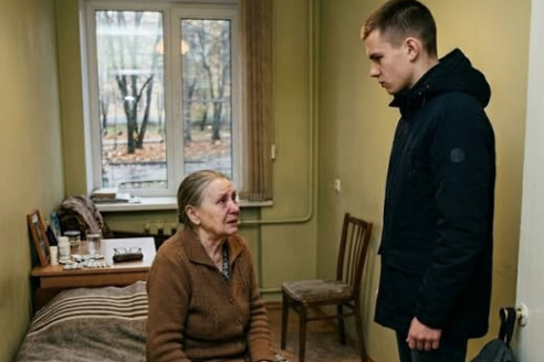 Когда сын отвёз меня в дом престарелых, внуку было тринадцать. В восемнадцать он вернулся и сказал: Бабушка, собирайся