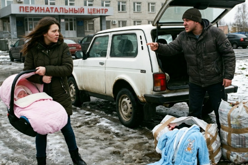Твоего тут ничего нет, уматывай! — крикнул муж у роддома. Утром он остолбенел