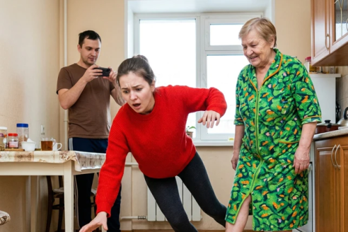 Свекровь специально подставила подножку: «Ой, какая же ты неуклюжая!».