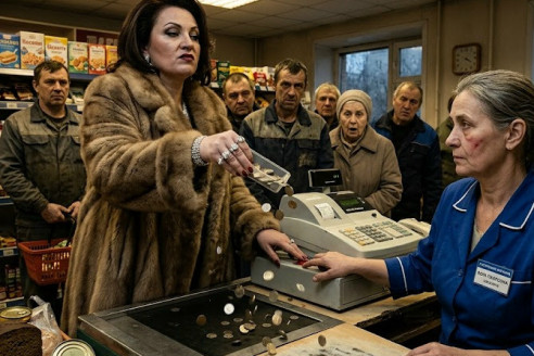 Богатая дама швырнула в меня сдачу на кассе. Я не стала плакать, а просто нажала одну кнопку...