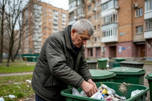 Седой мужчина копался в баках и ночевал у подъезда. Через месяц выяснилось, кто он на самом деле