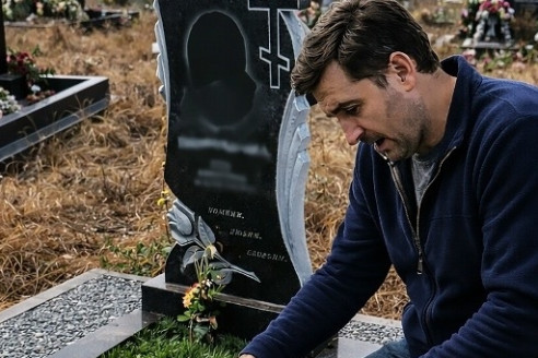 Каждую неделю они приходили на могилу сына. И каждый раз трава там была зеленее, чем везде. Однажды отец пришёл на рассвете, и увидел то, что изменило всё.