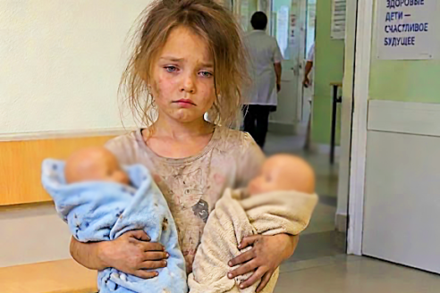 «Моя мама спит уже три дня» — 7-летняя девочка прошла несколько километров до больницы, неся на руках своих новорожденных близнецов. А когда полиция добралась до их дома, то побледнели, увидев то, что лежало на кухне.