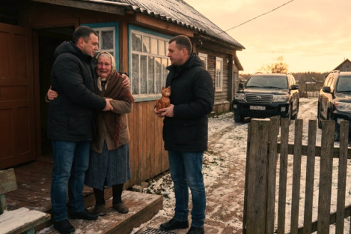 Повариха подкармливала двух голодных мальчишек, а через 18 лет они приехали за ней на черных внедорожниках