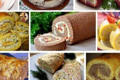 ТОП - 9 рецептов закусочных рулетов к праздничному столу и на каждый день