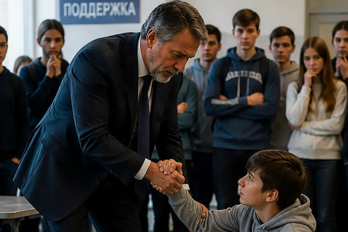 «С этого дня твоя сытая жизнь здесь закончена, Воронов!»: наглый школьный хулиган ради забавы толкнул в спину беспомощного парня с инвалидностью, но жесткая реакция директора мгновенно повергла всю школу в глубокий шок.