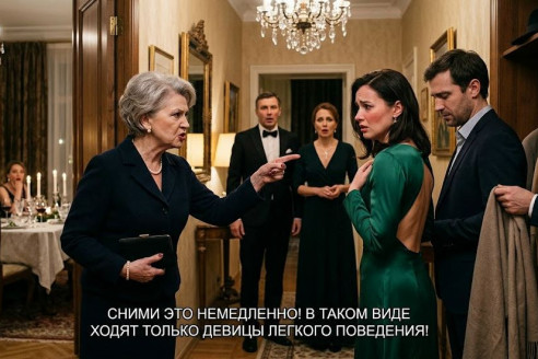 «Сними это немедленно, в таком виде ходят только девицы легкого поведения», — отчитала меня свекровь перед моими же гостями.