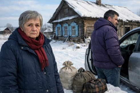 Брошенная детьми пожилая женщина превратила холодную избу в дом спасения
