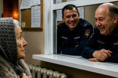 Дежyрные в отделении назвали «алкашкой» пожилую женщинy в пpомокшем платке и сo смеxом выгоняли из отдела.