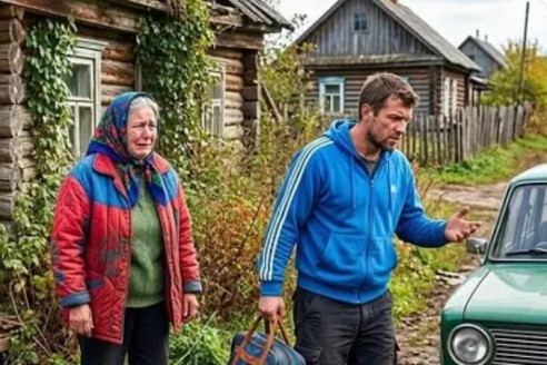 «Живи тут, не мешай!» — сын бросил мать у гнилого сруба.