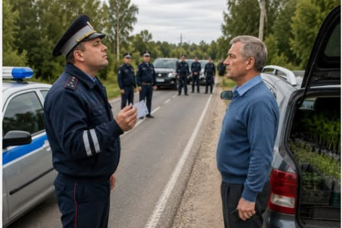 Инспектор растоптал права пенсионера. Через час подъехали люди в штатском