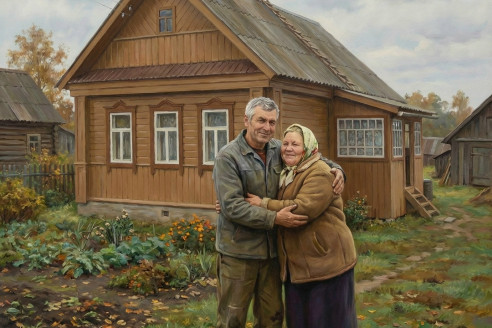 Генка вернулся домой из тюрьмы.
