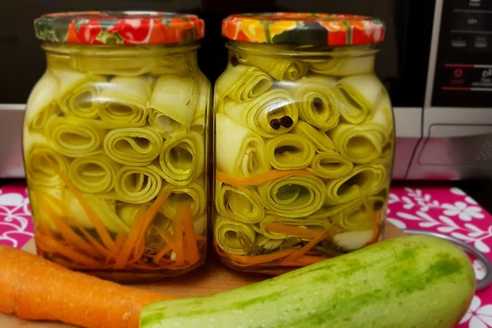 Кабачки маринованные