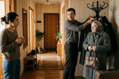«Мама переезжает к нам, а ты пока поживешь у своих, чтобы не стеснять ее», — сказал муж, вешая мамино пальто в нашу прихожую.