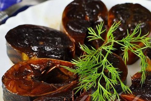 Маринованная скумбрия в соевом соусе