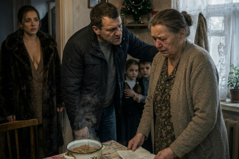 Кастрюля с гречкой на Рождество
